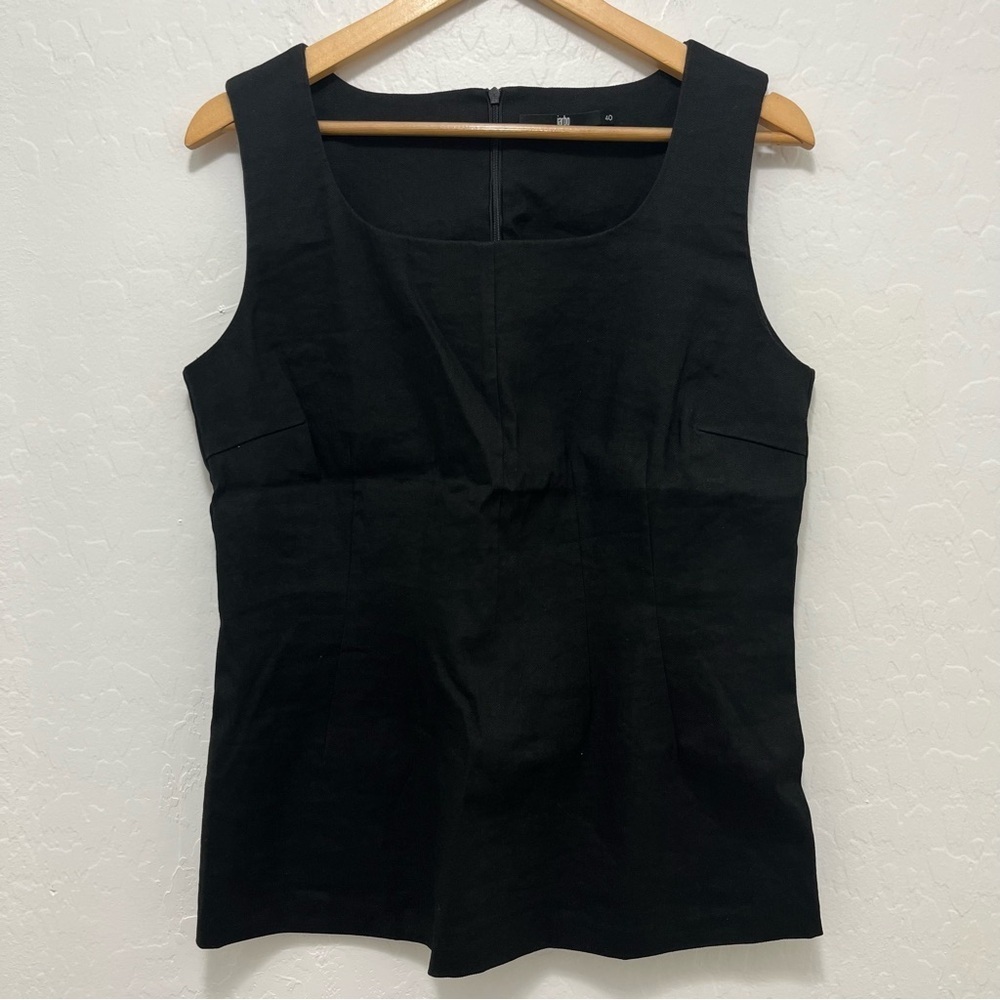 Jarbo Womens Linen Blend Sleeveless Blouse Size 40